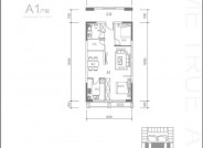 雄安汇成创享城A1户型3室2厅1卫 84M²